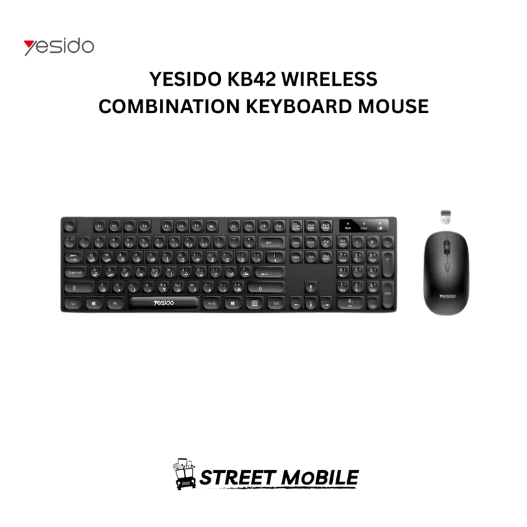 YESIDO KB42 WIRELESS COMBINATION KEYBOARD MOUSE