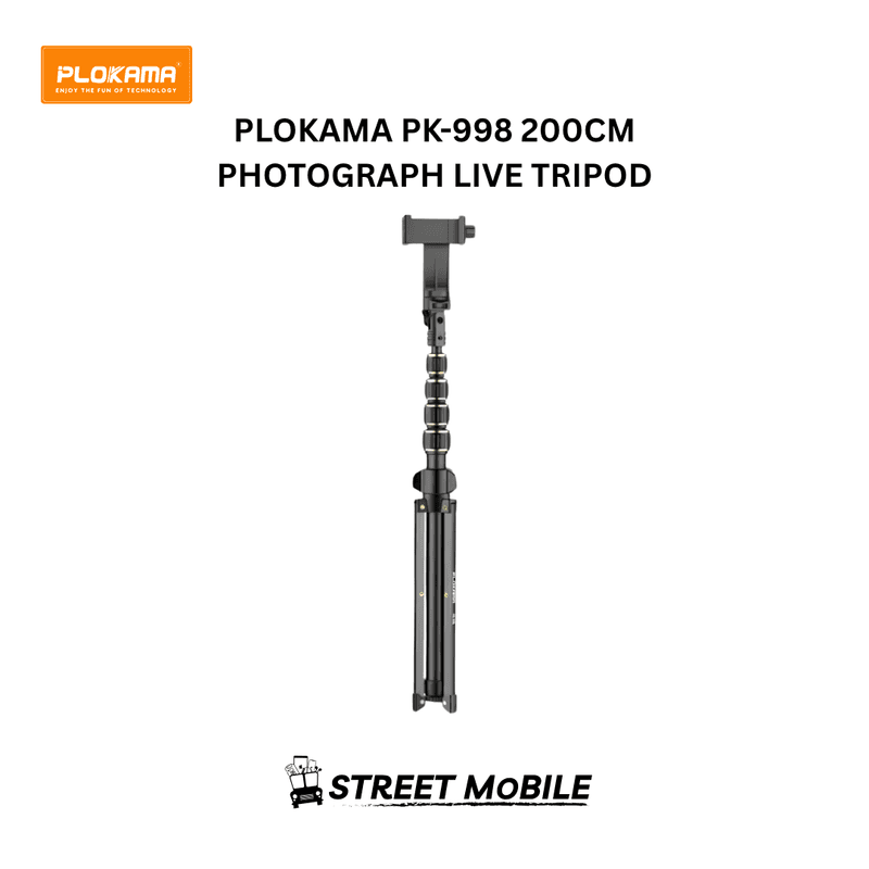 PLOKAMA PK-998 200CM PHOTOGRAPH LIVE TRIPOD
