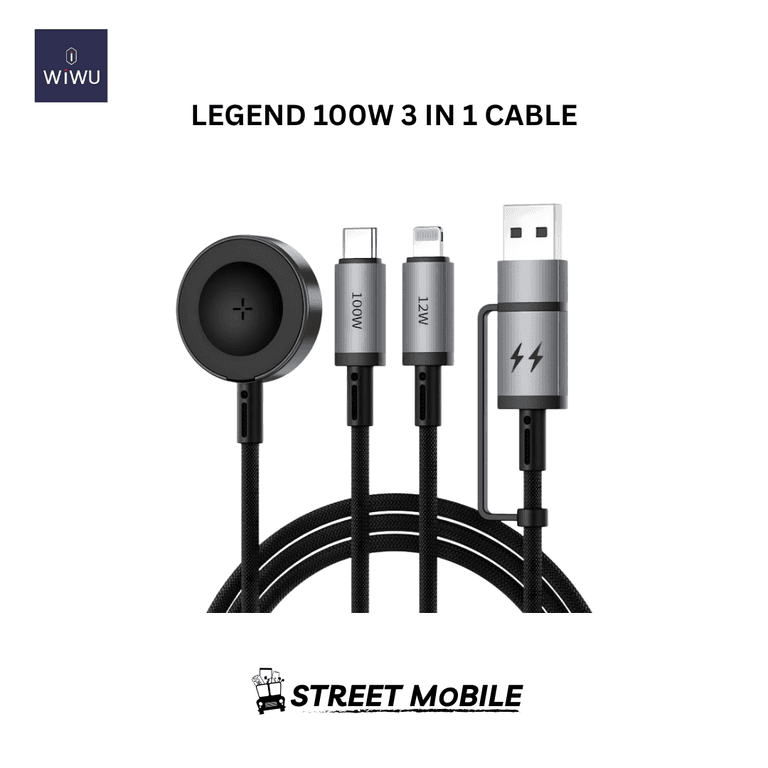 WIWU LEGEND 100W 3 IN 1 CABLE