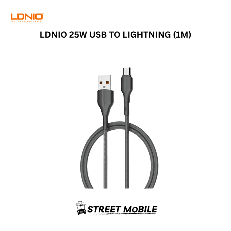 LDNIO LS851 25W CHARGE LIGHTNING 1M CABLE