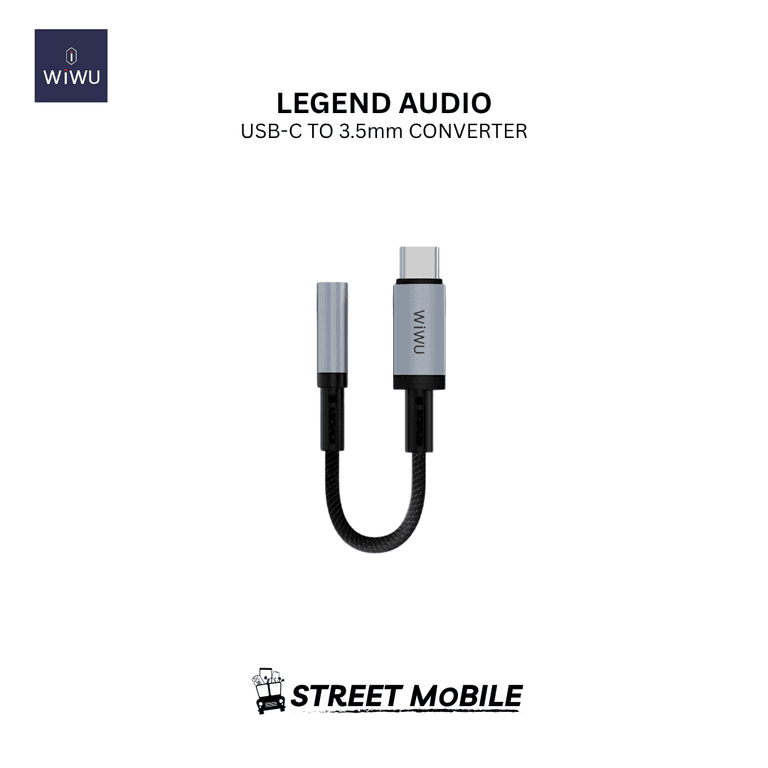 WIWU WI-C047T LEGEND USB-C TO 3.5MM 0.15M CONVERTER
